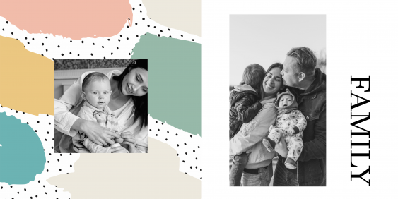 Rodina instabook, mini fotokniha, 15x15 cm