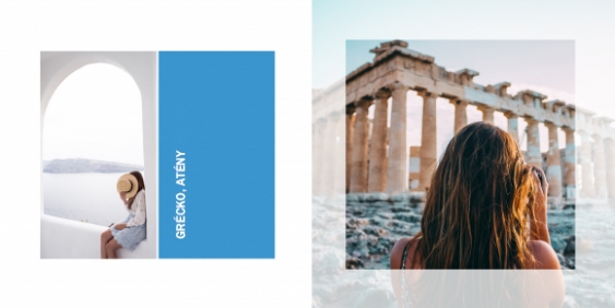 Dovolenka v Grécku instabook, mini fotokniha, 15x15 cm