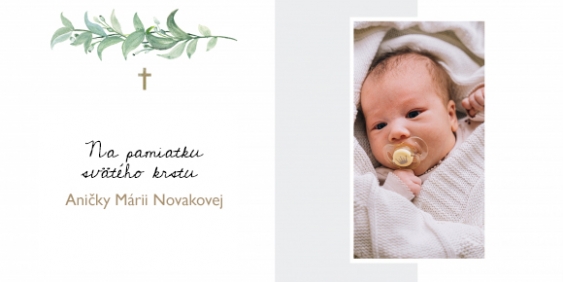 Krst instabook, mini fotokniha, 15x15 cm