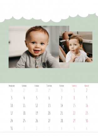 Nástenný kalendár, Krajina mackov, 30x40-A3 cm