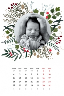 Nástenný kalendár, Merry Xmas, 20x30 A4 cm