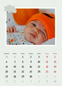 Nástenný kalendár, Môje prvé veľke chvile, 20x30 A4 cm