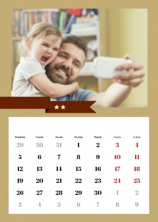 Nástenný kalendár, Pre ocina, 20x30-A4 cm