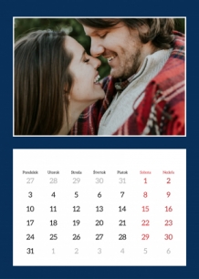 Nástenný kalendár, Pekný kalendár, 20x30 A4 cm