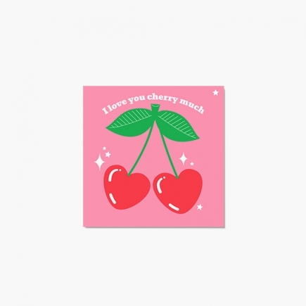 Fotoprianie I love you cherry much - Verzia 1, 14x14 cm