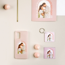 Magnetka You and me forever, 6,5x6,5 cm