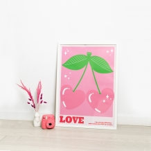 Plagát, I love you cherry much, 50x70