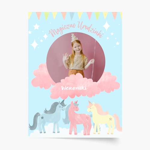 Plagát, Kolekcia Jednorožce - verzia 1, 21x30