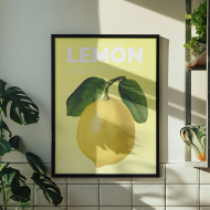 Plagát, Fruits - Lemon, 30x40 cm