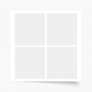 Plagát, Váš plagát, 4 elementy, 50x50 cm