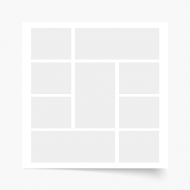 Plagát, Váš plagát, 9 elementov, 30x30 cm