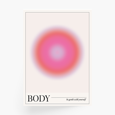 Plagát, Body, mind, soul, 50x70