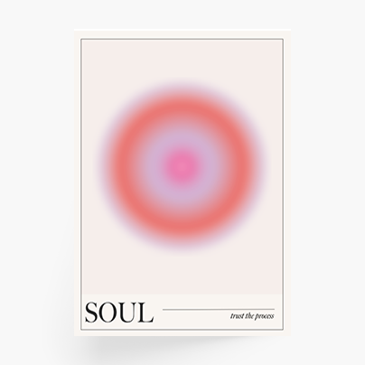 Plagát, Body, mind, soul, 50x70