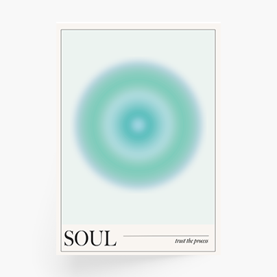 Plagát, Body, mind, soul, 50x70