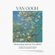 Plagát, Van Gogh - Almond Tree, 30x40 cm