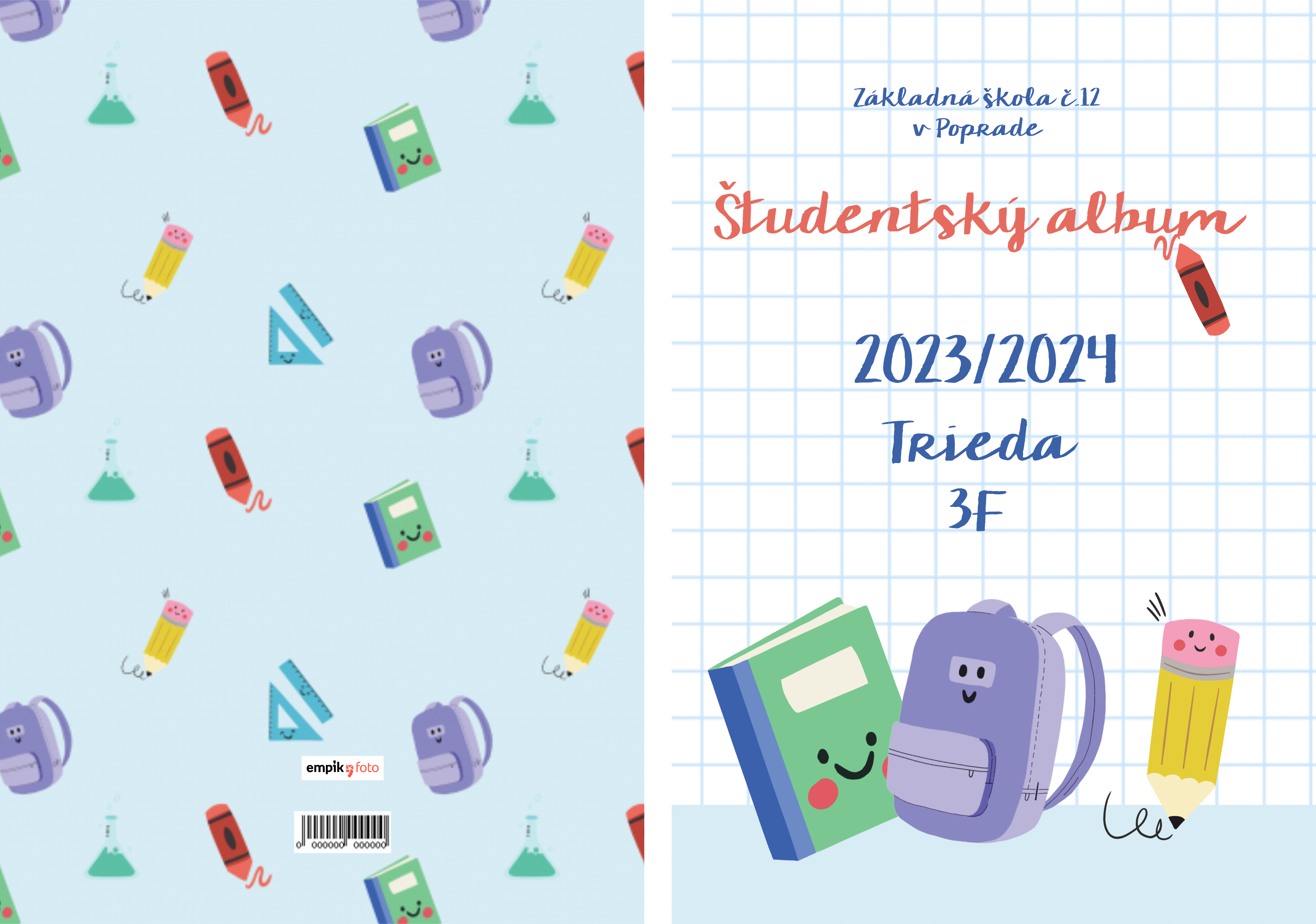 Študentský album fotokniha, 20x30 cm