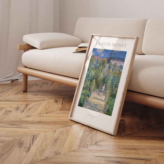 Plagát, Monet - Záhrada Moneta w Vétheuil, 70x100