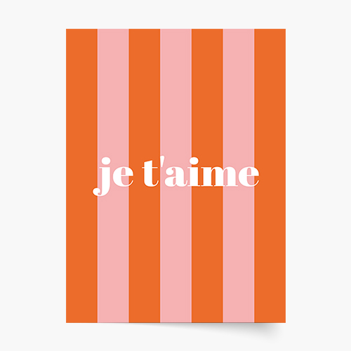 Plagát, je t'aime, 70x100