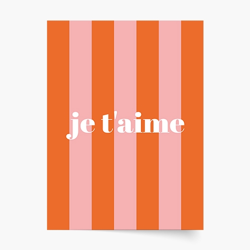 Plagát, je t'aime, 70x100