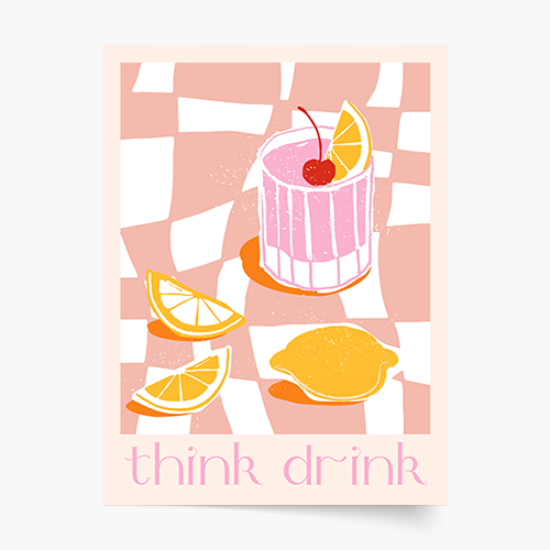 Plagát, Think Drink, 70x100