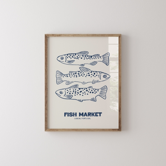 Plagát, Fish Market, 70x100