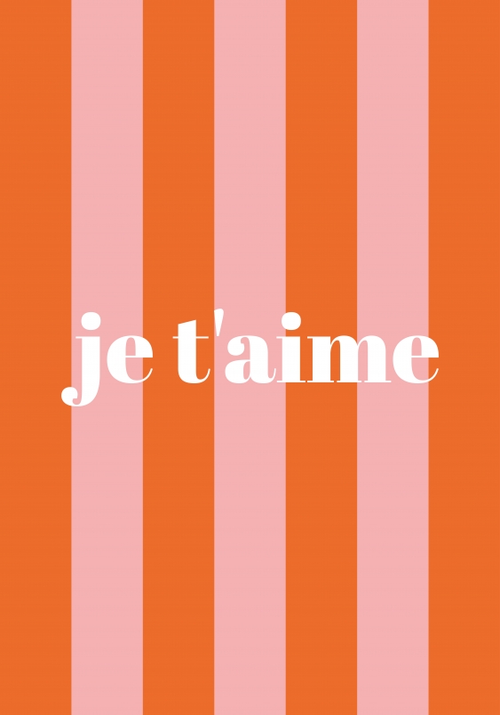 Plagát, je t'aime, 70x100