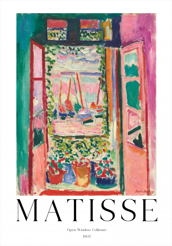 Plagát, Matisse - Open window, 70x100