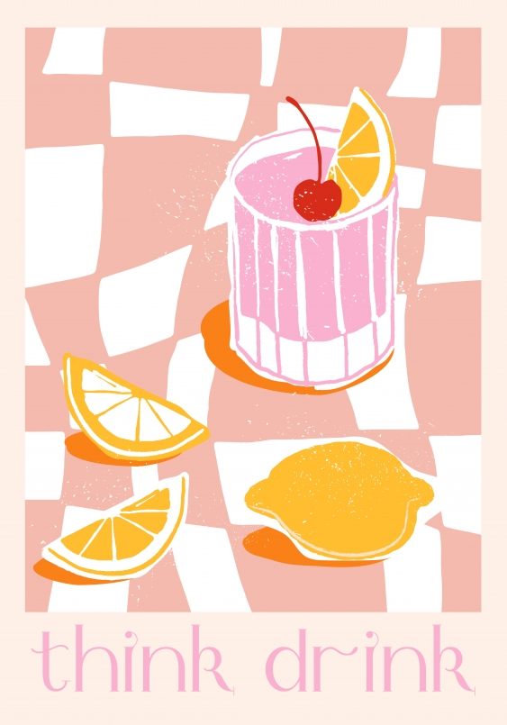Plagát, Think Drink, 70x100