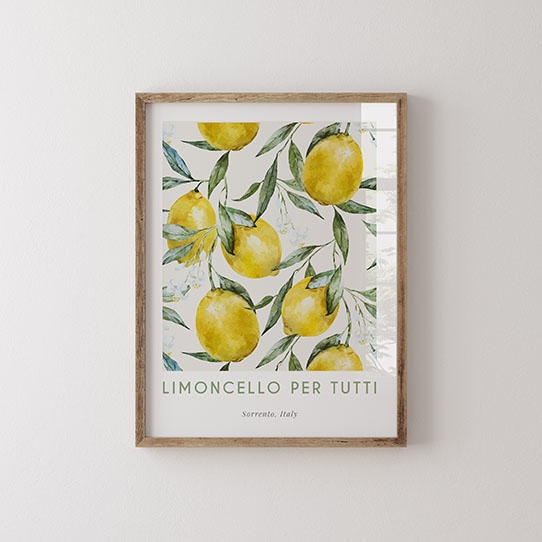 Plagát, Limoncello Italy, 70x100