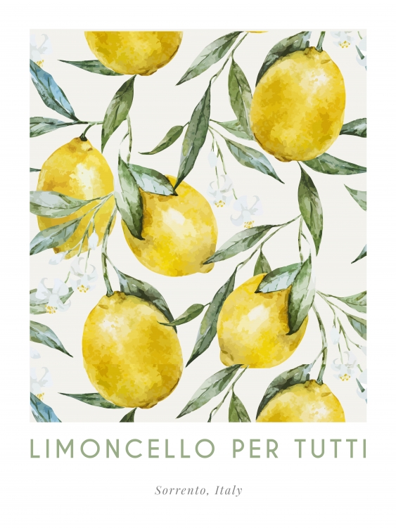 Plagát, Limoncello Italy, 70x100