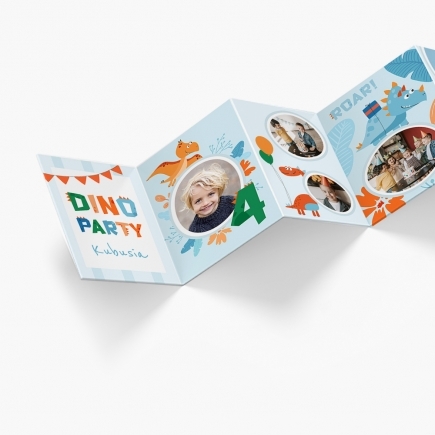 Leporelo z fotografií, Kolekcia Party - dinosaury