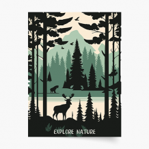 Plagát, Les: Explore Nature, 20x30