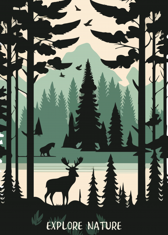 Plagát, Les: Explore Nature, 20x30