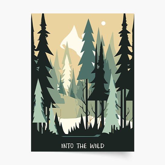 Plagát, Les: Into the wild, 20x30