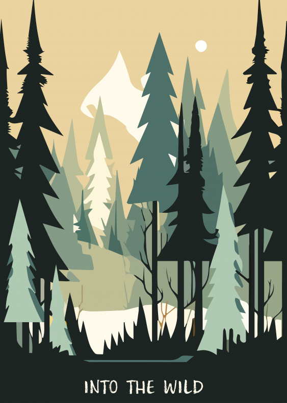 Plagát, Les: Into the wild, 20x30