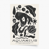 Plagát, Aquarius, 20x30 cm