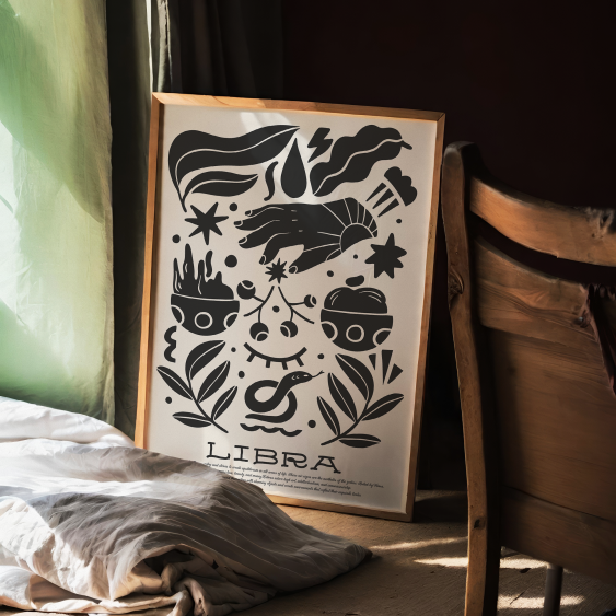 Plagát, Libra, 30x40