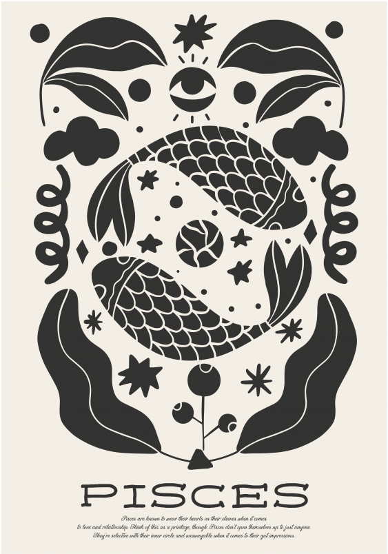 Plagát, Pisces, 30x40