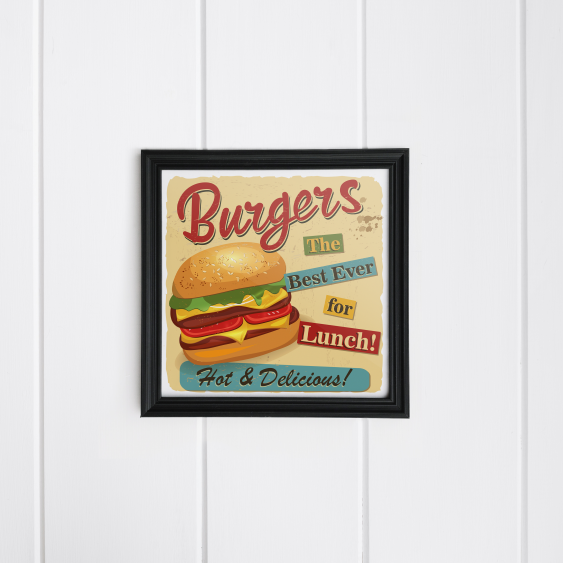 Plagát, Best Burgers, 30x30