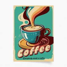 Plagát, American Coffee, 21x30