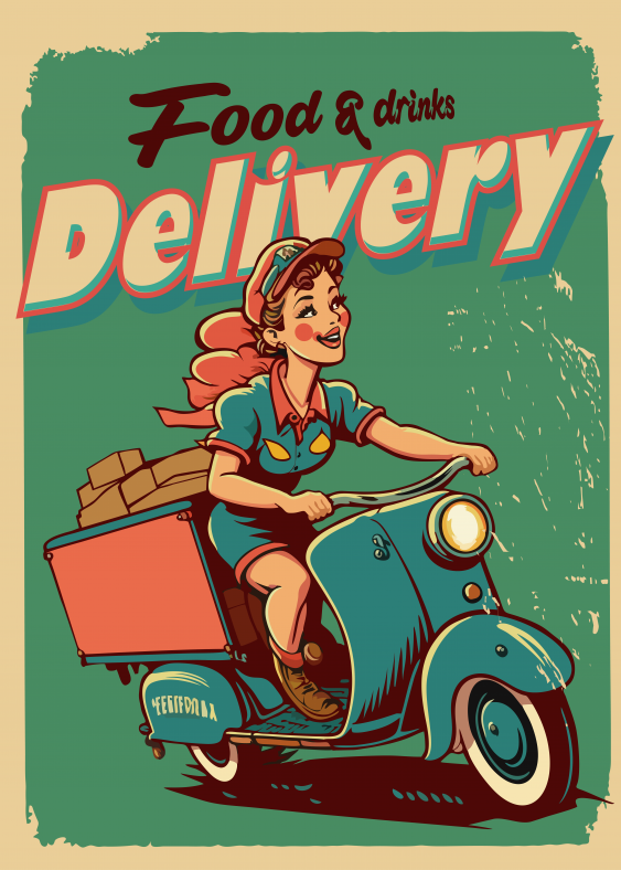 Plagát, Delivery, 30x40