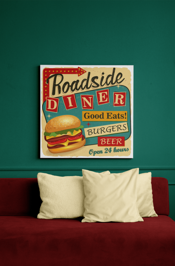 Plagát, Diner, 30x30