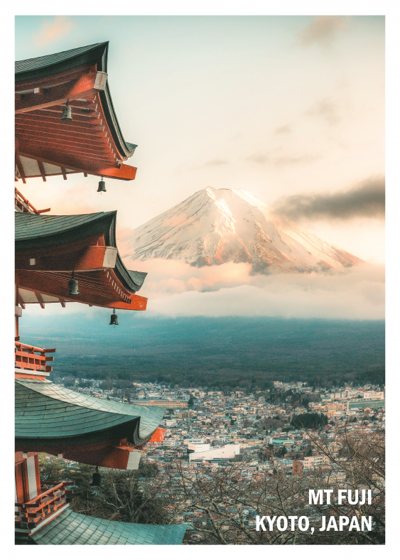 Plagát, Japan: MT Fuji, Kyoto, 30x40