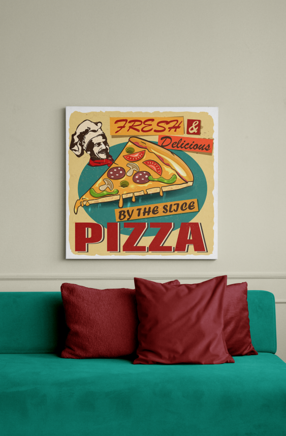 Plagát, Pizza, 30x30