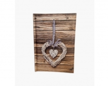 Fotoalbum Serce na drewnie- HEART- 300 zdjęć, 20x25 cm