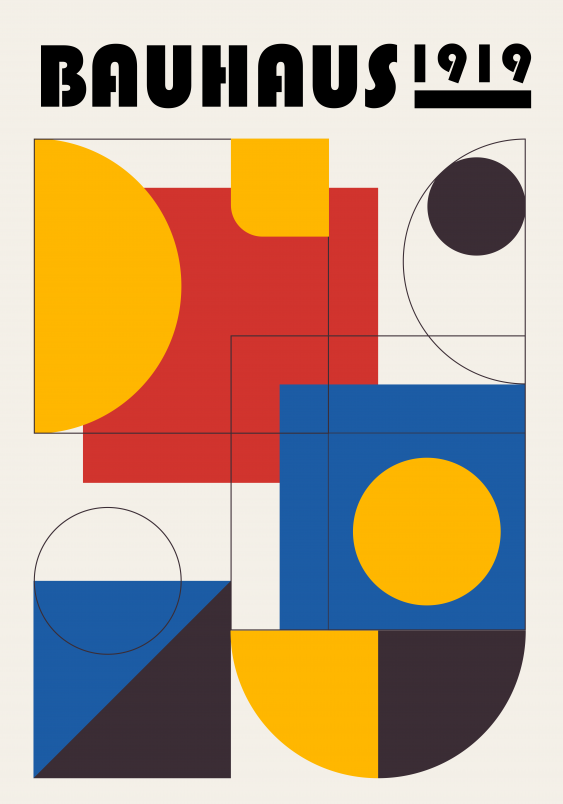 Plagát, Bauhaus I, 30x40