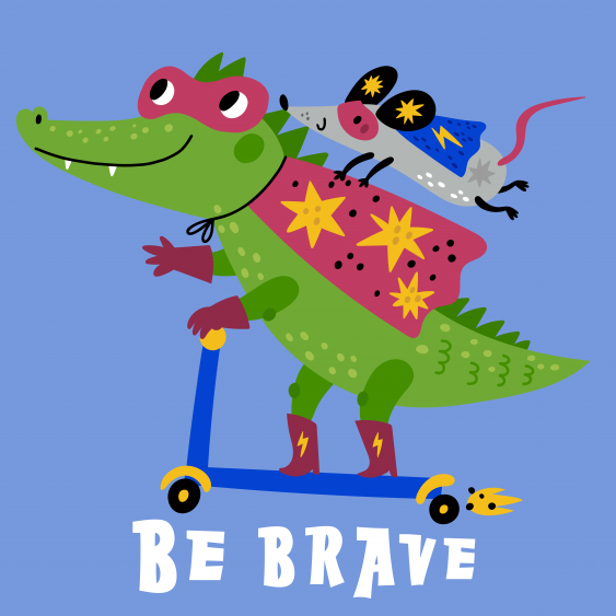 Plagát, Heroes - Be brave, 30x30