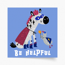 Plagát, Heroes - Be helpful, 30x30