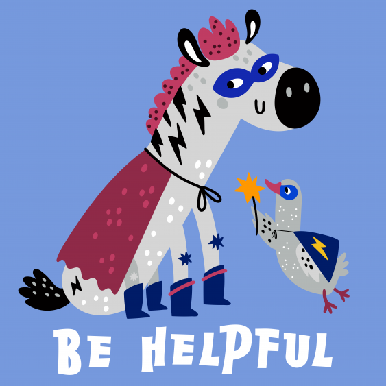Plagát, Heroes - Be helpful, 30x30