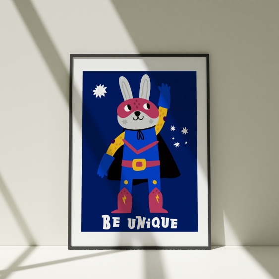 Plagát, Heroes - Be unique, 30x40